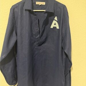 Orlebar Brown Dark Blue Casual Shirt